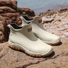 YANGTA 남자 레인슈어 낚시 미끄럼 방지 작업 가벼운 장화