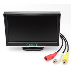 5인치 AHD 800x480 백업 카메라 두 TFT LCD 완벽 컬러 입력 있는 카메라용 모니터 화면 카메라에 비디오 후면 Gree i 08 브래킷이