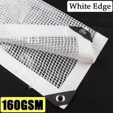 야외 LA 투명 그리드 타프 커튼 방수 온실 다육 식물 보온 커버 두께