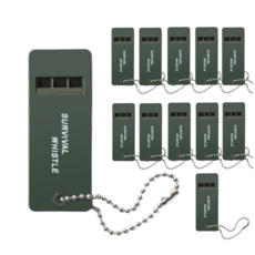 Poptree Multipurpose Emergency Whistle 求生口哨 12p, 綠色, 1組