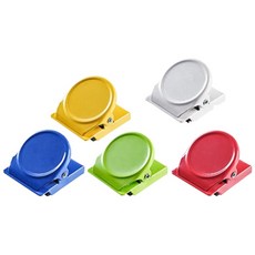 日本 SP SAUCE 可掛可夾鐵藝磁鐵夾 5件組 烤漆冰箱收納 DIY萌趣卡通貼紙, S-4961, 3.5 x 3 x 2.5cm