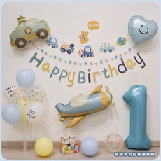 生日氣球裝飾 派對氣氛營造 多款造型組合 安全無毒材質 持久耐用 經濟實惠, 生日數字1 (改數字於商品問答留言）, 1套