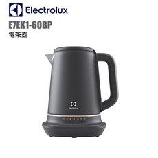 Electrolux伊萊克斯 E7EK1-60BP電茶壺，快速加熱，304不鏽鋼內膽，多重安全保護