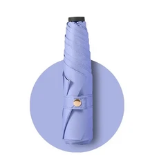 접는 우산 탄소 섬유 안티 UV 비 태양 우산 유행 휴대용 방풍 램프 여성과 남성 양산 우산, 01 금속섬유 복합재, 01 6천, 01 Purple