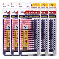 덴탈프로 잭스치간칫솔 0단계 SSSS 15P 5개, 15개