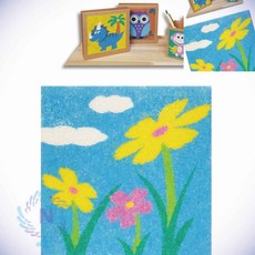 데코샌드 액자만들기 들꽃 모래놀이모래 칼라샌드