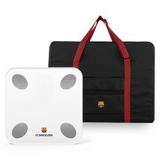 FC바르셀로나 스마트 체중계 FCB-SS111W + 접이식 여행용 보스턴백 세트