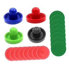 1 세트 미니 에어 하키 푸셔 및 에어 하키 퍽 96mm 목표 핸들 패들, 플라스틱, 스타일 E, 1개