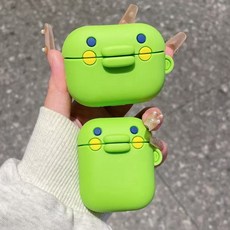 다마고치 구치파치 주탱치 에어팟케이스, 1개, 그린, 프로1/프로2