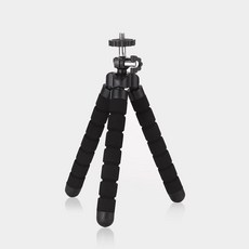 크레모아 미니 전용 소형 삼각대 선풍기 랜턴 삼각대 (1/4인치), 블랙, 1개
