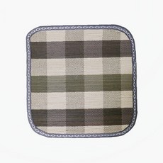 체크 무늬 대나무 방석 차량용 여름 냉감 쿨 좌석 시트 의자 거실 사무실 통풍, 상세페이지 참조