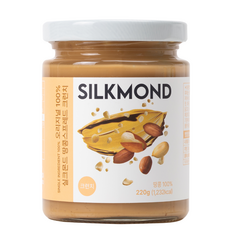 실크몬드 땅콩버터 100% 크런치, 1개, 220g