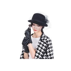 老兵牛仔 BM-04 春秋季時尚開車分指絲裡薄款綿羊皮手套 女手套 時尚羊皮手套