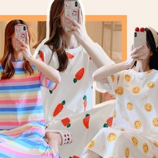 로즈비에 여름 롱 원피스 잠옷 임부복