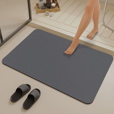 싱크대 주방 규조토 발매트 화장실 발판OC_0126VoR, 그린, 그린