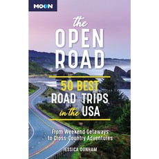 (영문도서) The Open Road: 50 Best Road Trips in the USA Paperback, Moon Travel, English, 9781640499836
