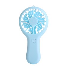 다채로운 핸드헬드 미니 선풍기 휴대용 USB 충전 편리한 크리에이티브 쿨 소형 선풍기 포켓 핸드헬드 선풍기 여름 선물, [03] Blue