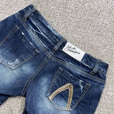 (구제의류)버커루 데미지 스크래치 데님 숏팬츠 26 / 빈티지아워 250508