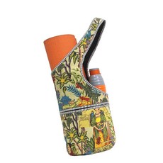 INDIAN CRAFT CASTLE 요가 매트 가방 요가 체육관 가방 토트백 멀티 포켓 포함 여성용 남성용 캔버스 요가 매트 캐리어 필라테스 여행 운동 사무실, Multicolor