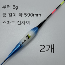 스마트 전자찌 낚시찌 변색찌 에너지 절감찌 예민찌 민물찌, 1세트, 부력 8g (모델 B-08)