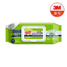 스카치브라이트 올뉴 더블액션 물걸레 청소포 20p, 1개