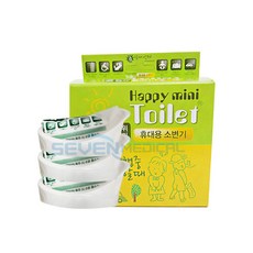 해피미니토일렛 휴대용 소변기 3ea x 2박스 (성인 남 녀 및 어린이 공용), 혼합색상