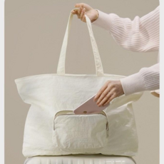 이정글로벌 초경량 접이식 나일론 숄더백 여행용 캐리어 보조가방 겸용