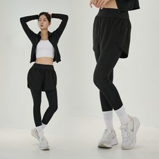 헤인느 하이웨스트 반바지 일체형 레깅스 여성 요가 필라테스 운동복