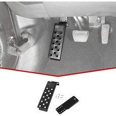 지프 랭글러 JL 글래디에이터 JT 20182025용 데드 페달 왼쪽 발 받침대 메탈 킥 패널용 uBox 4xe 제외