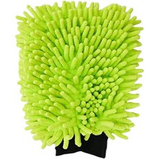 세차 미트 - 섀그 스펀지 바디워크 스크러빙용 청소 건틀릿 1쌍 스너그 슬리브가 있는 샤닐 원단 유지보수 장비 스크러빙 매트 카라반 및 외부 페인트 작업용, 세차 미트 - 섀그 스펀지 바디워크 스크러빙용 청소 건