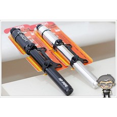 酷榮單車 UNIH[MP-LHP1] 鋁合金CNC隨車打氣筒，輕巧便攜，軟管設計，適用多種自行車, 1個, 橘色, 橘色