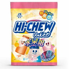 森永 嗨啾 水果多軟糖，多種水果口味，Q彈有嚼勁，獨立包裝方便攜帶, 90g, 1包