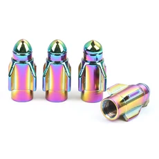컬러 알루미늄 합금 자동차 타이어 밸브캡 타이어마개 공기마개 타이어밸브캡, 스타일 A, 4개