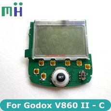 Godox V860II-C V860IIC canon 용 LCD 화면 스위치 버튼 V860II C 플래시 부품이있는 후면 제어 ASSY 메인 보드의 새로운 기능, 한개옵션0