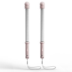 메인워크 가정용 강도조절 배틀로프 홈트 크로스핏 유산소 전신 로프 운동기구, 핑크