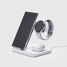 허킨스 에고플레이트 3in1 고속 무선충전기, 화이트