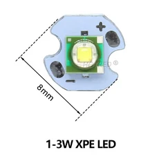 호환 3W 5W 10W 18W T6 XML2 높은 전원 LED 3V XPE XHP50 6V 3.5x3.5mm/5x5mm DIY 손전등 부품 구슬 자전거, 14 XPE 1-3W 8mm Size, 05 Cold White 30000K