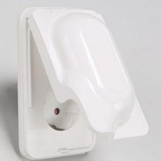 방우형 콘센트 실외용 덮개형 2구 주택용 안전 접지 커버 매입 콘센트