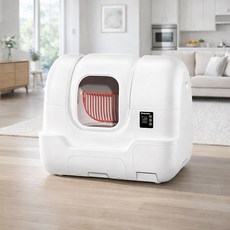 ipetaally艾寵聯萌｜全自動智能貓砂機 68L 遠端操控 電動貓砂盆 自動貓砂機 全貓砂通用, 1個, 貓砂機x1+垃圾盒x1+淨味小磨方x1