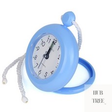 허브트리 끈방수시계 블루 욕실용시계 목욕탕시계