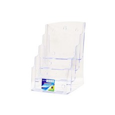 테이블 스탠드 카달로그 꽂이 (4단 A5)/엽서/진열대/리플렛/케이스/홍보물/잡지/안내/팜플렛/거치대/광고물, 테이블 스탠드 카달로그 꽂이 (4단 A5)/엽서/진열대