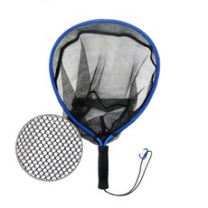 【釣友俱樂部】鋁合金抄網 漁網 撈蝦網 手撈網 釣魚網, 藍色小手抄普通網兜