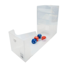 新天鵝堡Swan Panasia 塑膠骰塔 塑盒骰塔 霧黑/霧白, 霧白, 1個