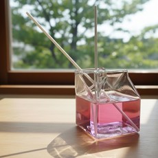 캔들나라 우유팩 유리컵 디퓨저 용기