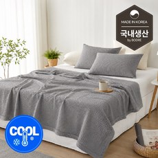 미네르 국내 여름 시원한 블라썸 홑이불, 차콜그레이