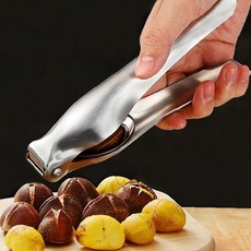 견과류 압착 손도구 스테인리스 주방 조리 핸드프레스 편리한 껍질제거 집게, 1개, 스텐밤까는도구