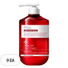 폴메디슨 딥레드 풋크림, 1개입, 9개, 510ml