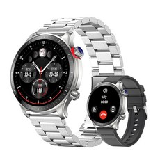 RIVERSONG 남성용 스마트 워치 블루투스 통화 심박수 수면 및 SpO2 모니터가 있는 1.4인치 AMOLED 디스플레이 100개 이상의 스포츠 모드 아이폰/안드로