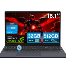 QQO 15.6인치 노트북 Intel core i5-1240P 16+512GB NVIDIA Geforce MX350 가성비 노트북 지문 잠금 해제 사무 및 오락에 적합, core i5, WIN10 Home, 32GB, 512GB, 다크 블루-독립 GPU 버전