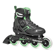 Rollerblade Macroblade 90 BOA 여성용 성인 피트니스 인라인 스케이트 블랙 및 민트